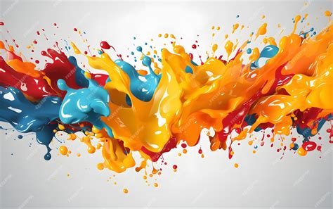 Premium AI Image | pop art color paint splash pattern background