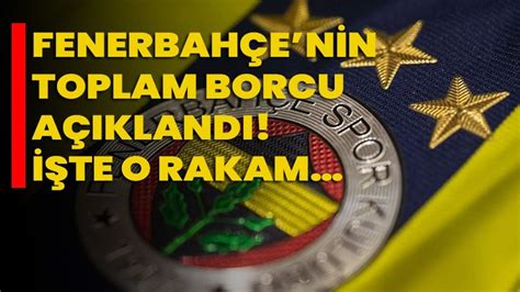 Fenerbah Enin Toplam Borcu A Kland Te O Rakam Afyon Haber Odak