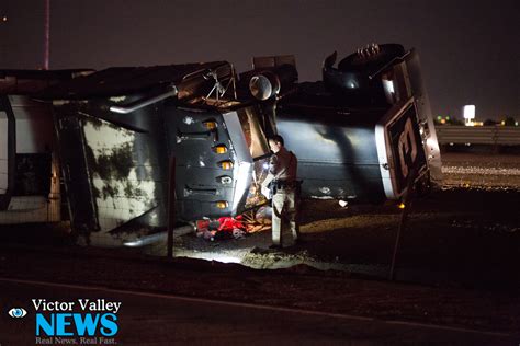 Overturned Semi Truck on 15 Freeway - VVNG