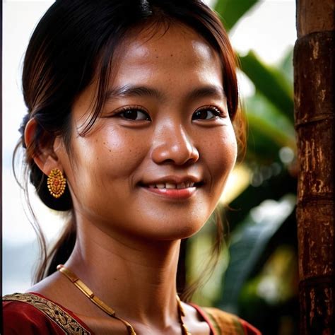 Premium Photo Cambodian Woman From Cambodia Typical National Citizen