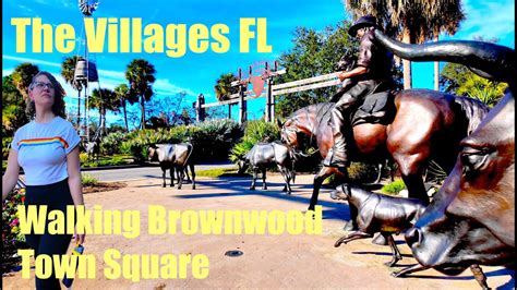 The Villages Florida Walking Brownwood Town Square Youtube