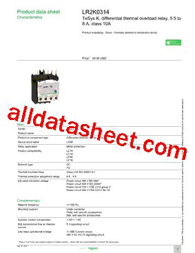 LR2K0314 Datasheet(PDF) - Schneider Electric
