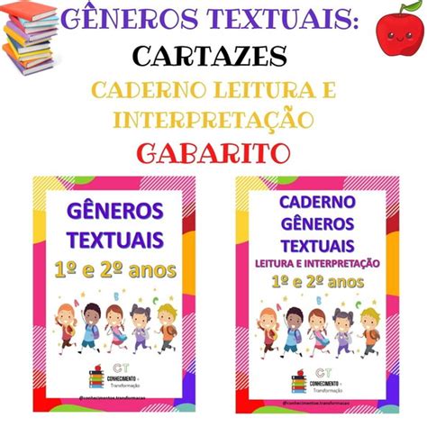 Kit Gêneros Textuais 1º E 2º Anos Elo7 Produtos Especiais