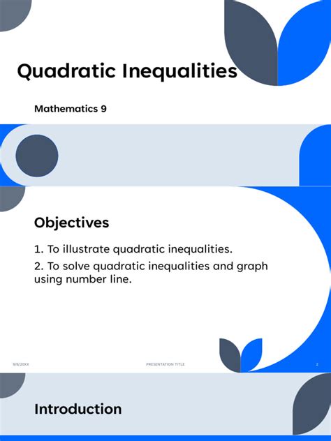 Quadratic Inequalities | PDF