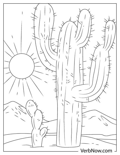 Free Desert Landscape Coloring Pages And Book For Download Printable Pdf