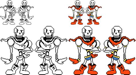 Papyrus Right Facing Battle Sprites 1x 2x By Therandomunknownuser On