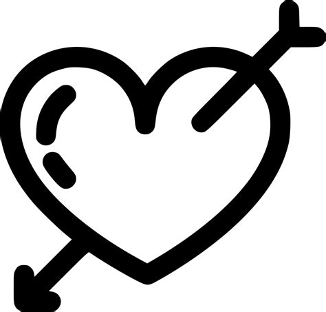 Heart And Arrow Comments Icon Clipart Full Size Clipart 1440095