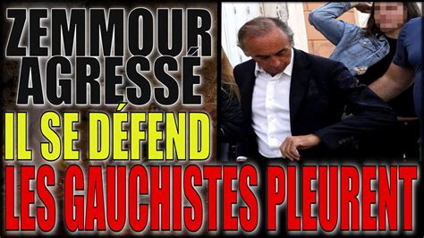 ZEMMOUR AGRESSÉ EN CORSE PAR UNE GAUCHISTE IL SE DÉFEND MOLLEMENT