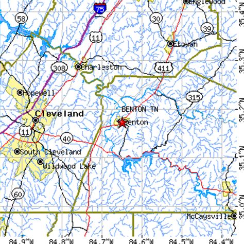 Benton, Tennessee (TN) ~ population data, races, housing & economy