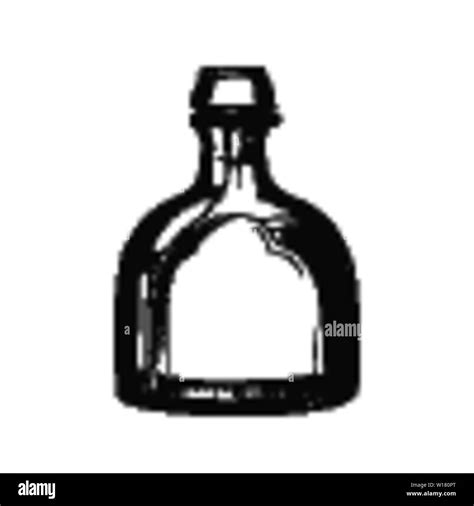 Blown Classic Mexican Tequila Glass Bottle Vector Stock Vector Image