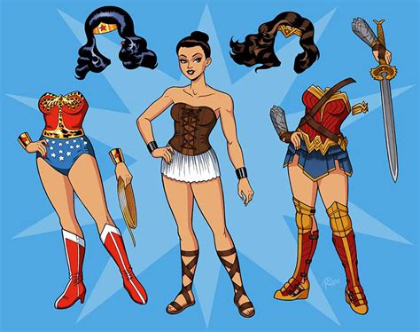 Vonter Voman Wonder Woman Paper Doll Fashioninpaper Artofit