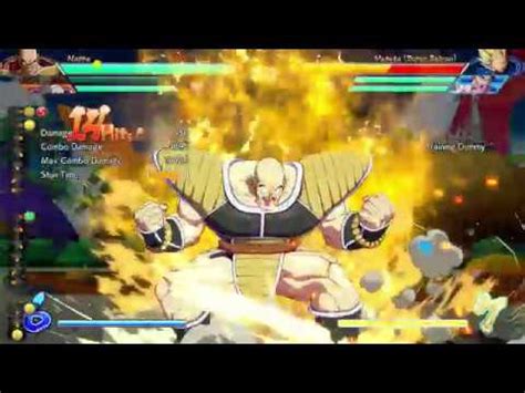 DBFZ Nappa 8 6k 5 Bars Combo NAP GTK FRZ YouTube