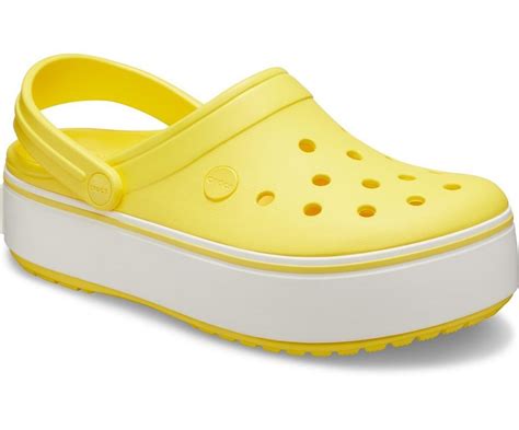 ᐈ Crocs Crocband Platform Clog желтые Кроксы на платформе женские ...