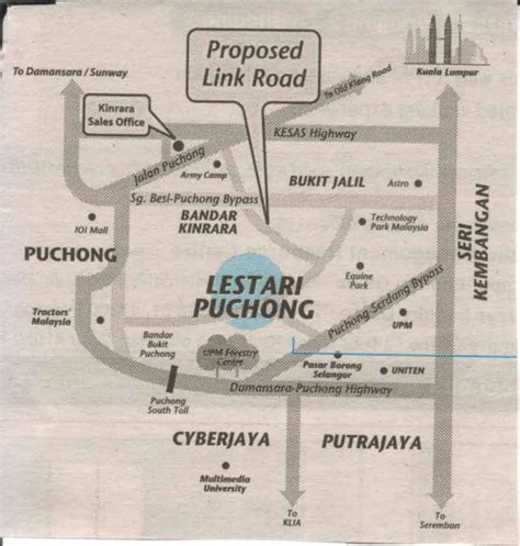 Lestari Puchong map - Malaxi