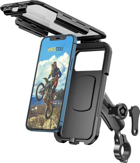 Imestou Waterproof Ip Motorcycle Ball Phone Mount Bike Mobile Holder