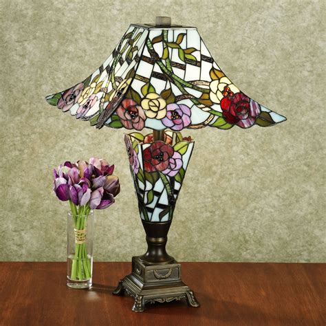 Haley S Garden Stained Glass Lamp Stained Glass Lamps Stained Glass Table Lamps Lamp