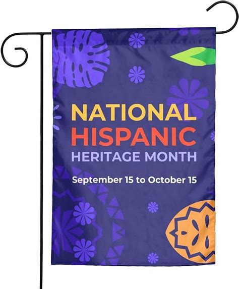 National Hispanic Heritage Month Flag Double Sided Garden Flags Welcome