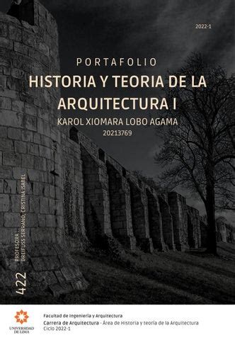 Historia Y Teoria De La Arquitectura I By Karol Lobo Issuu