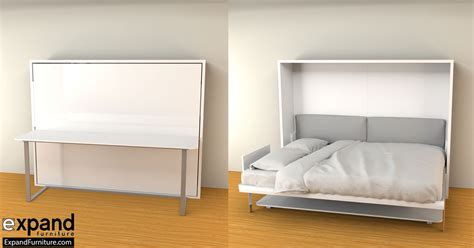 Hover – Horizontal Queen Murphy Bed Desk - Expand Furniture - Folding Tables, Smarter Wall Beds ...