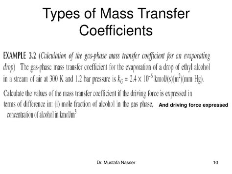 Convective Mass Transfer Coefficient Ppt Download