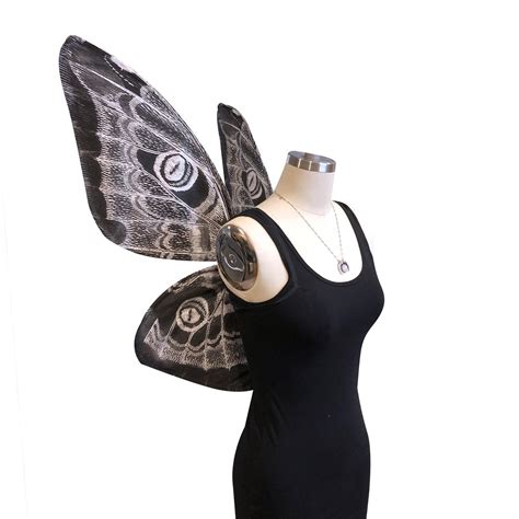 Halloween Mothman Costume Wings for Women Black and White - Etsy