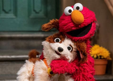 Download Elmo And His Dog Wallpaper