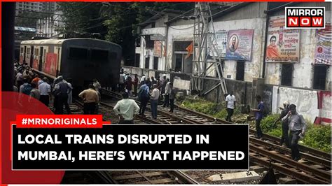 Mumbai Local Train Video Coach Derailed At Mumbai Central Station