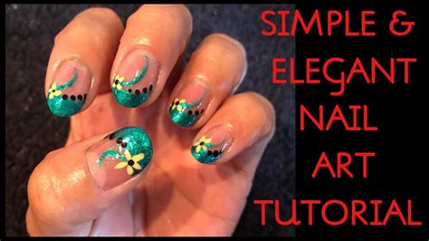 Simple And Elegant Nail Art Tutorial Nail Art Tutorial Youtube