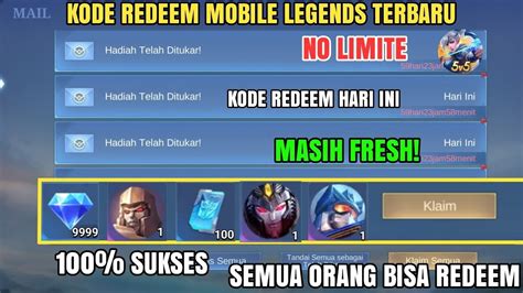 Buruan Redeem Kode Redeem Ml Terbaru Kode Redeem Mobile Legends Code