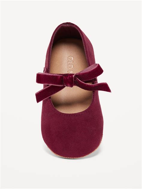 Faux Suede Bow Tie Ballet Flats For Baby Old Navy