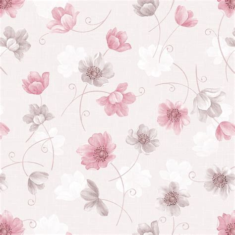 Papel De Parede Floral Rosa 003 Elo7 Produtos Especiais