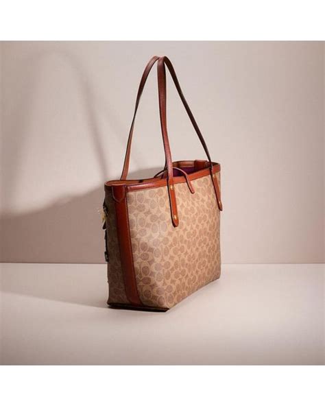 Coach Upcrafted Market Tote In Signature Canvas In Brown Lyst