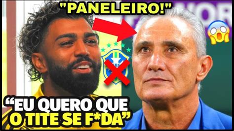 Ih Gabigol Detona Tite Ap S Elimina O Do Brasil Hoje Youtube