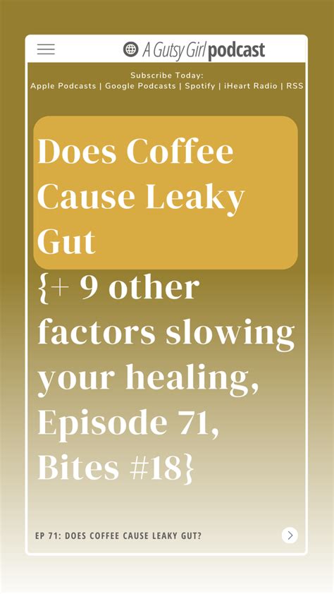 Does Coffee Cause Leaky Gut 9 Other Factors Slowing Your Healing