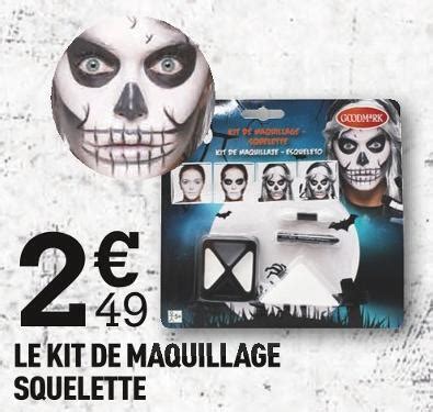 Promo Goodmark Le Kit De Maquillage Squelette Chez Centrakor