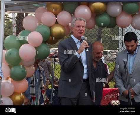 New York New York Usa Th July New York City Mayor Bill De