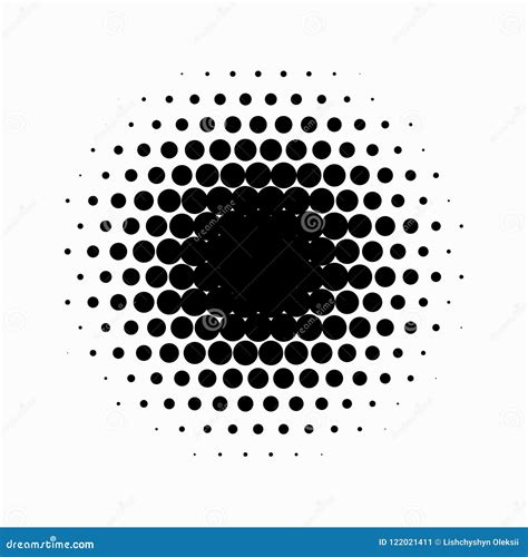 Circle Halftone Abstract Halftone Background Vector Illustration