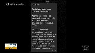 Bom Dia Tocantins Especialista tira dúvidas sobre o FGTS no Bom Dia