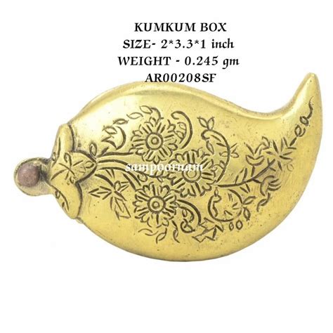 Traditional Kumkum Box For Home Golden At Piece In Aligarh Id