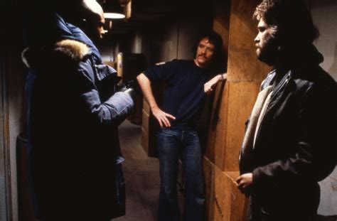 Keith David, John Carpenter and Kurt Russell on the set of The Thing ...