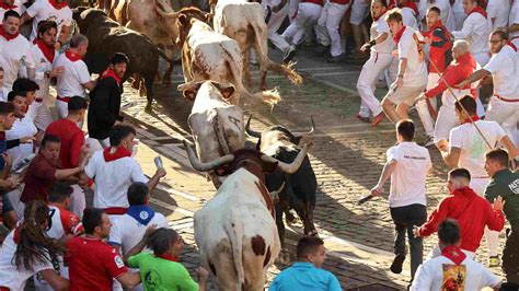 San Fermín 2023 Tensión en Cuarto Encierro con Toros de Fuente Ymbro