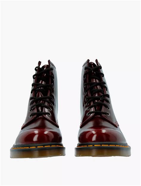 Jual Dr Martens Vegan Unisex Boots Cherry Red Oxford Rub Off