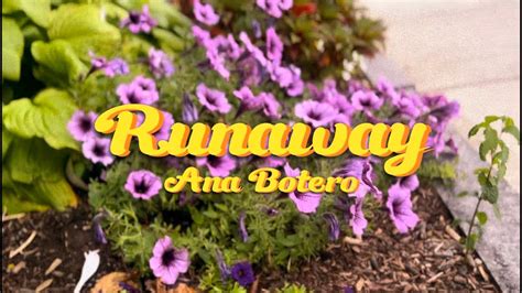 Ana Botero Runaway Official Lyric Video Youtube