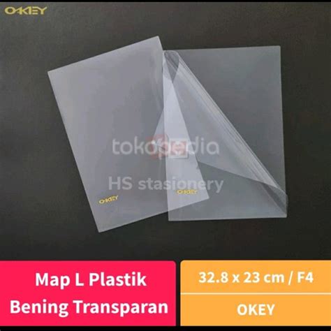 Jual Map L Plastik F Folio Bening Transparan Okey Clear Sleeves