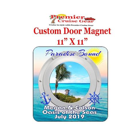 Cruise Ship Door Magnet Custom Door Magnet Include Your Custom Text