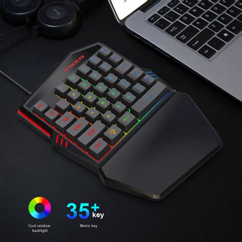 Inker K One Handed Multi Color Backlight Gaming Keyboard