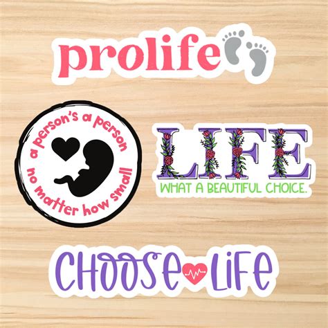 Pro Life Sticker Pro Life Movement Catholic Sticker Etsy