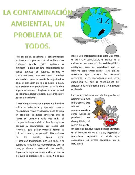 Calam O Peri Dico Contaminacion Ambiental Leidy Collazos