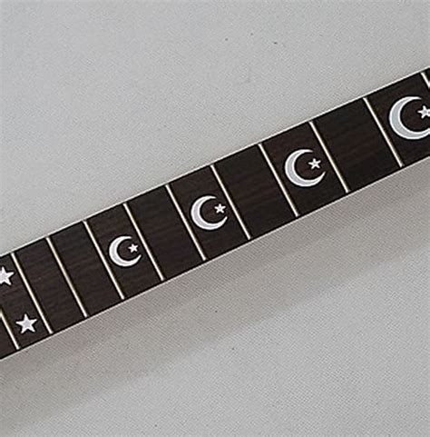 Crescent Moon And Star Silver Fret Markers Inlays Stickers Reverb