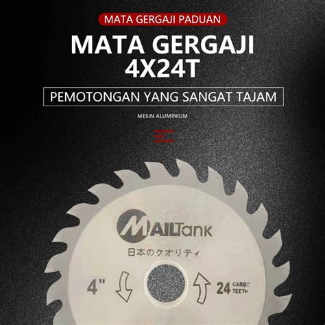 Jual Mata Circle Circular Saw Blade Mata Potong Kayu 4 24T Mailtank